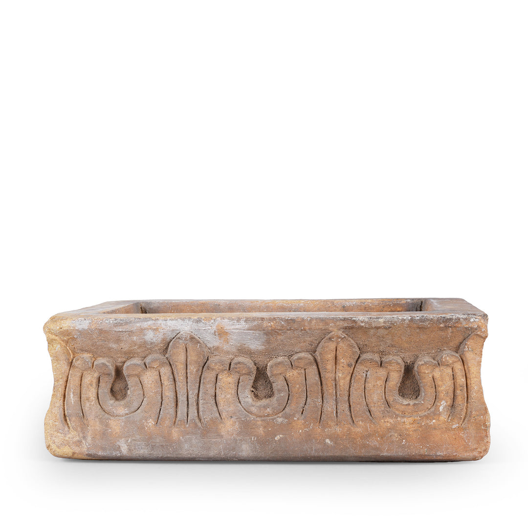 Option 1 Antique Carved Stone Bird Bath From Rajasthan | Indigo Antiques