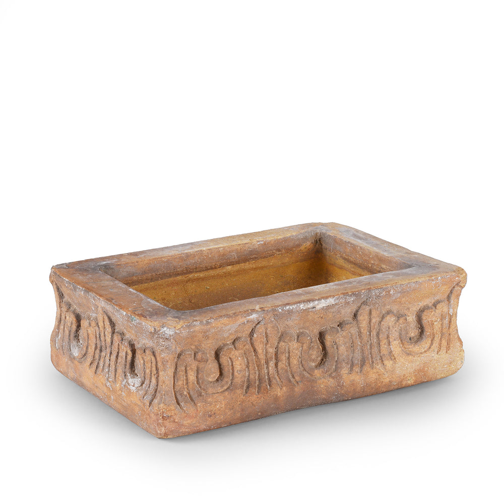 Option 1 Antique Carved Stone Bird Bath From Rajasthan | Indigo Antiques