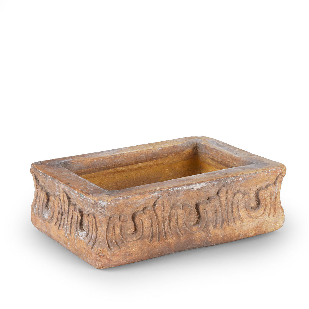 Option 1 Antique Carved Stone Bird Bath From Rajasthan | Indigo Antiques