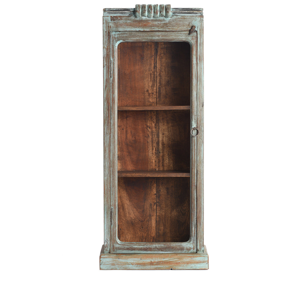 Antique Glazed Teak Wall Cabinet  | Indigo Antiques
