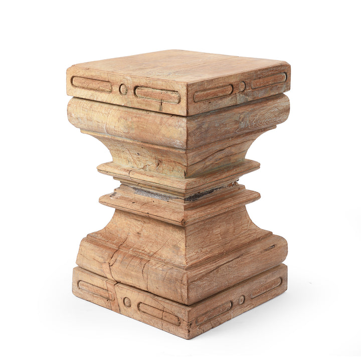 Side Table Made From Reclaimed Teak | Indigo Antiques