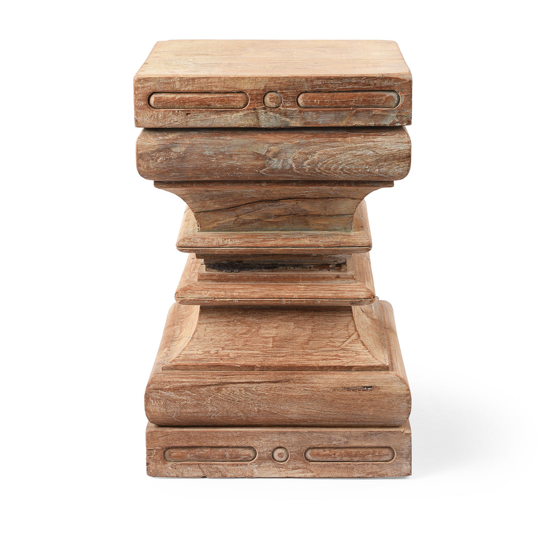 Side Table Made From Reclaimed Teak | Indigo Antiques