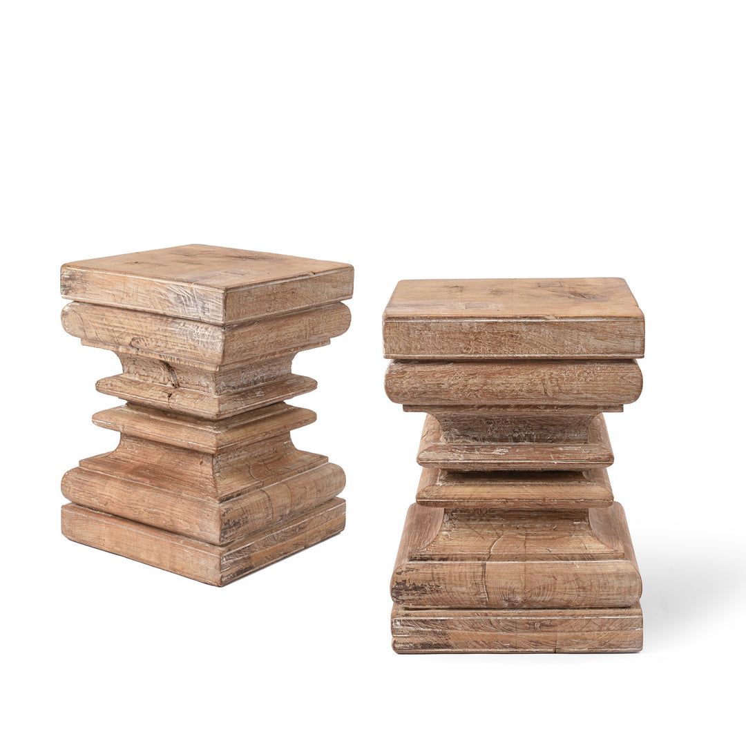 Side Table Made From Reclaimed Teak | Indigo Antiques