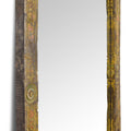 Painted Door Mirror From Andhra Pradesh - Late 19th Century