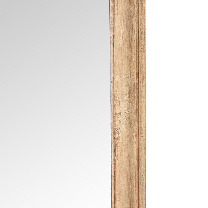 Detail From Cream Painted Mirror Made From Old Architectural Teak | Indigo Antiques