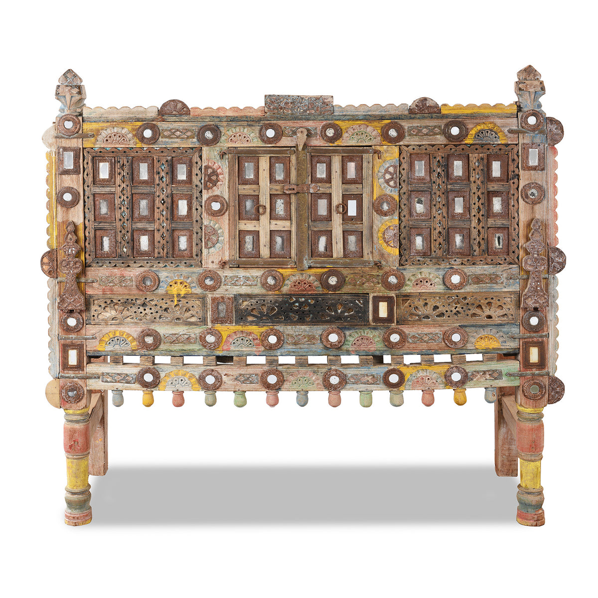 Old Indian Damchiya Dowry Chest From Kutch | Indigo Antiques