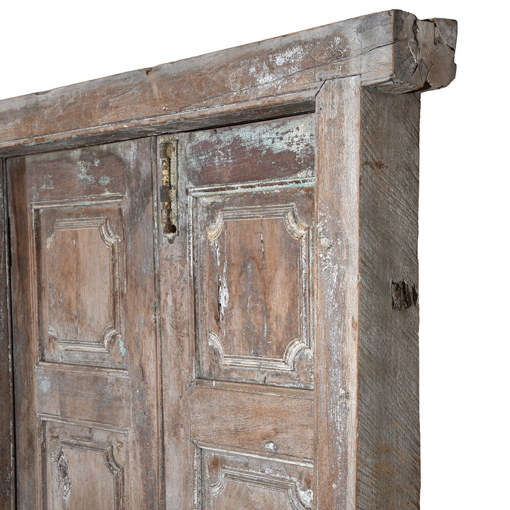 Depth Detail From Carved Teak Door And Frame From Gujarat | Indigo Antiques