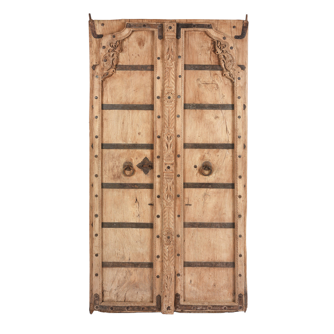 Antique Carved Bleached Doors From Bikaner -  | INDIGO ANTIQUES