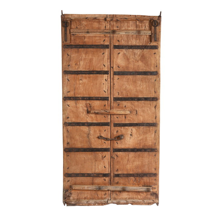 Back Of Antique Carved Bleached Doors From Bikaner -  | INDIGO ANTIQUES