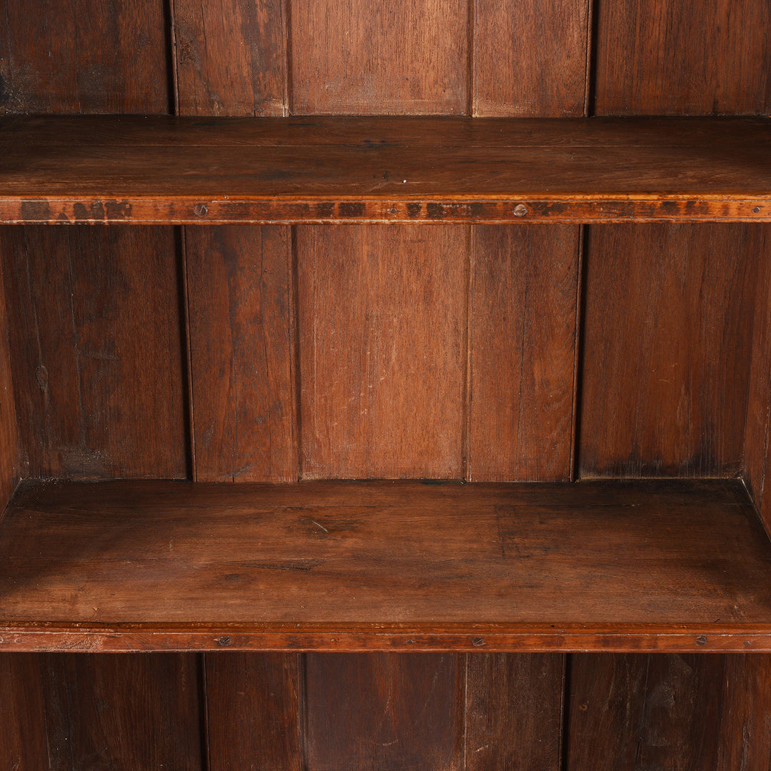 Interior Of Antique Teak Almirah Cabinet With Sunburst Panels | Indigo Antiques