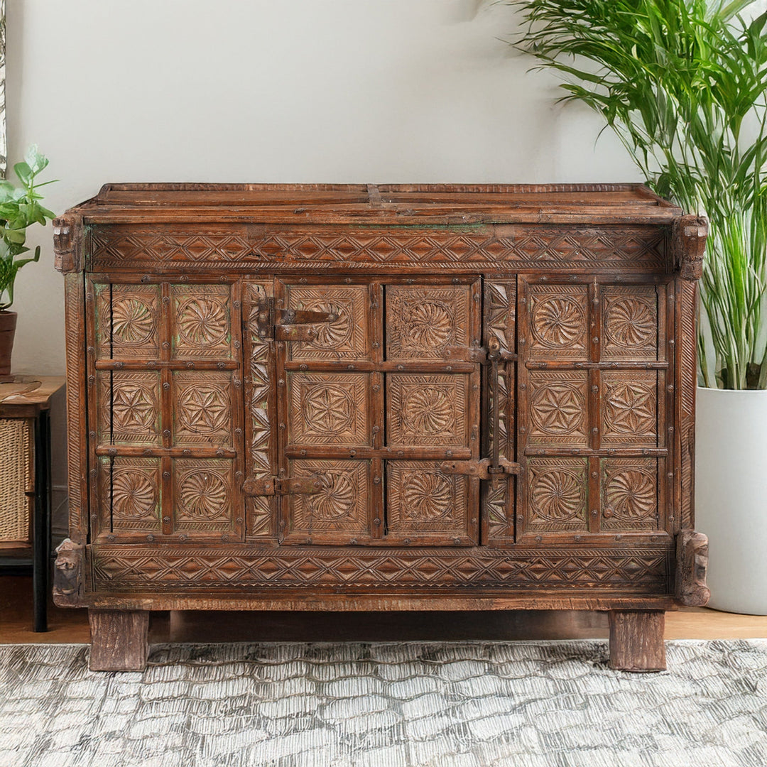 Antique Indian Majus Dowry Chest | Indigo Antiques