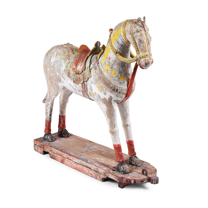 Option 1 Antique Indian Painted Wooden Horses | Indigo Antiques