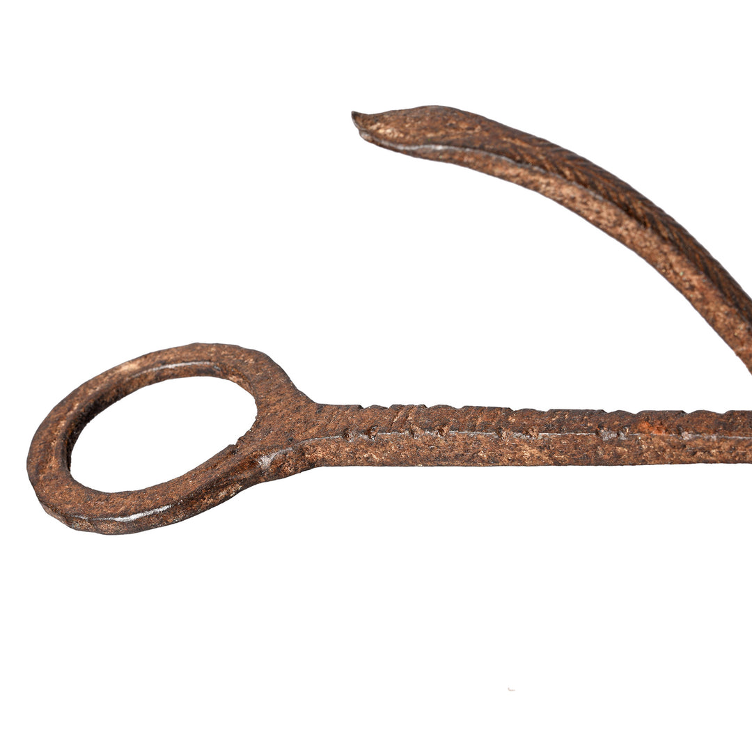 Detail From Antique Indian Iron Opium Retort From Rajasthan | Indigo Antiques