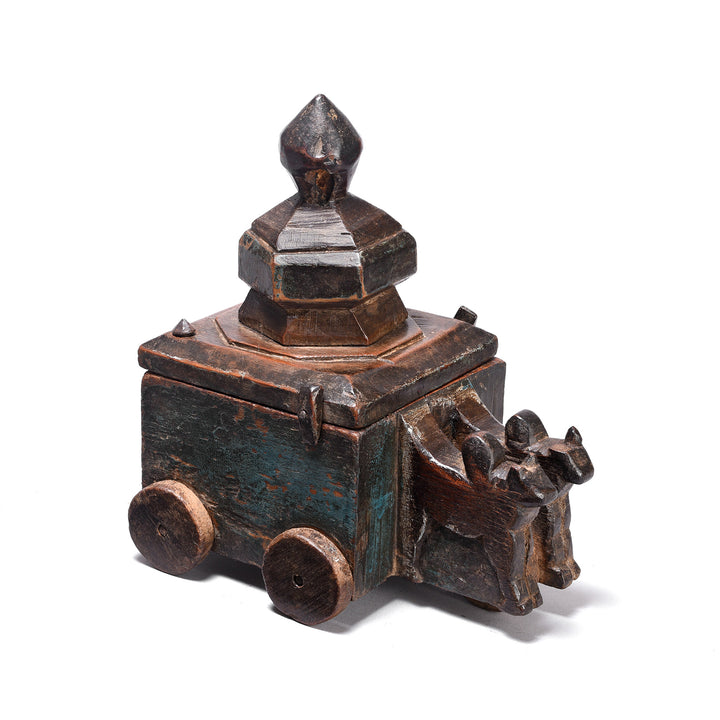 Indian Antique Nandi Bull Tika Ash Holder From Karnataka - Ca 1900 | Indigo Antiques