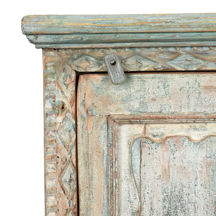 Detail From Bedside Cabinet Made From Reclaimed Carved Teak | Indigo Antiques