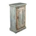 Reclaimed Teak Bedside Cabinet With Painted Finish