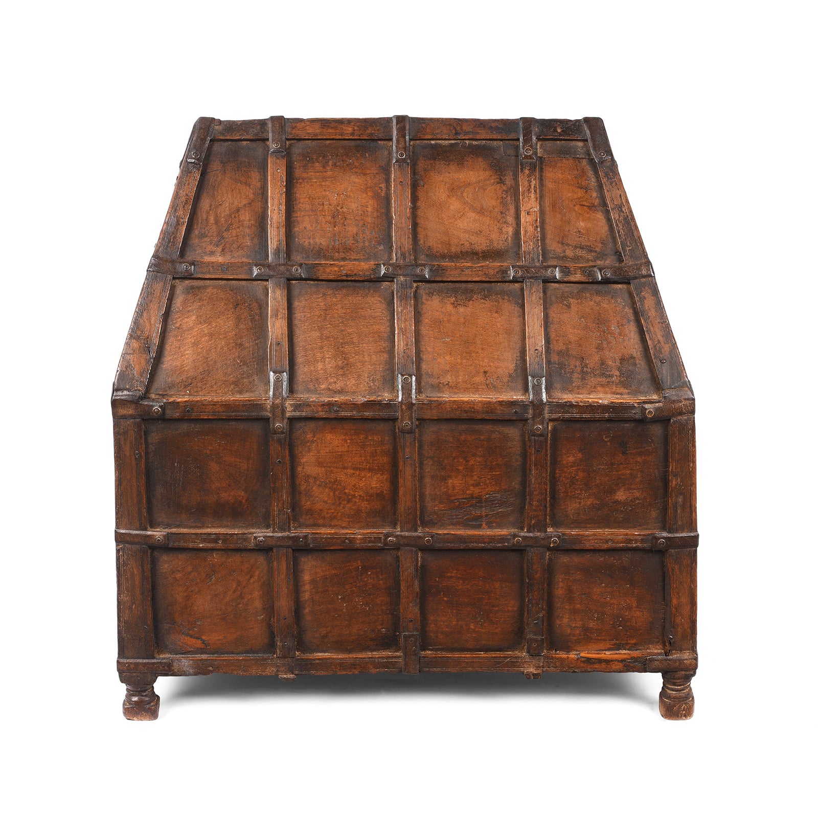 Back Of Antique Roheda Hut Stick Box From Jaisalmer - Rajasthan | Indigo Antiques