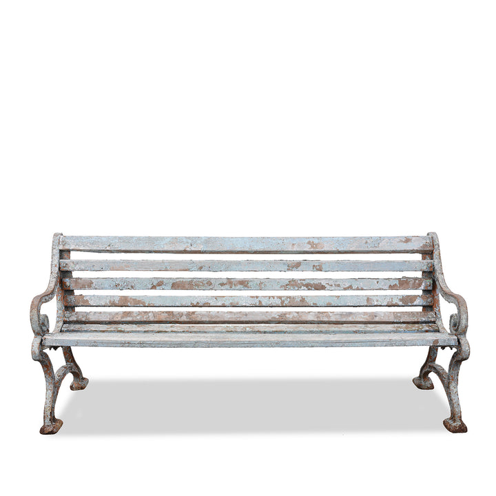 Vintage Indian Cast Iron Garden Bench | Indigo Antiques