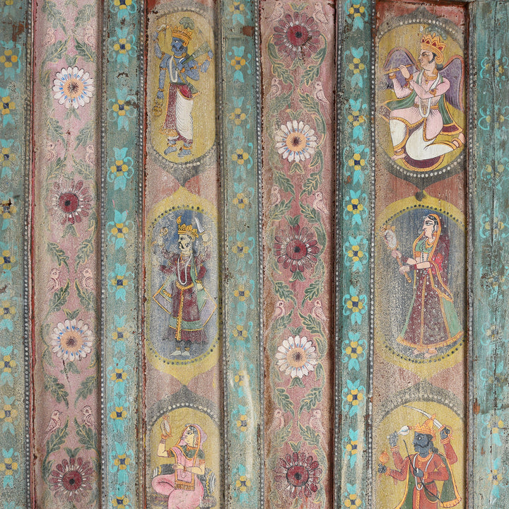 Large Painted Interior Balcony From Kutch