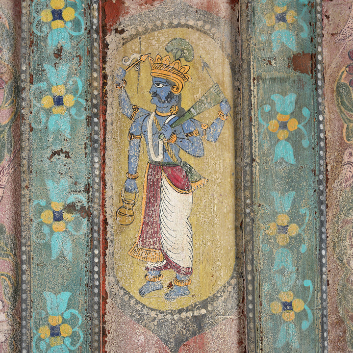 Large Painted Interior Balcony From Kutch