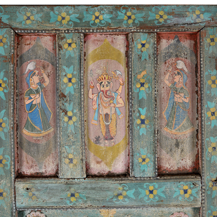 Large Painted Interior Balcony From Kutch