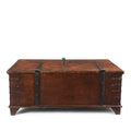 Iron Bound Teak Chest From Gujarat - Early 19th Century