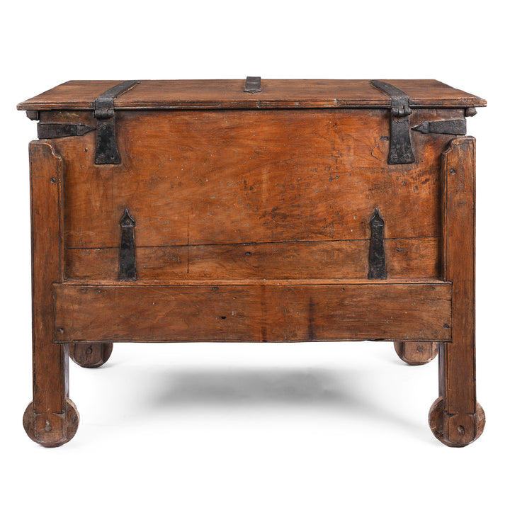 Back of Antique South Indian Goan Merchant Chest | Indigo Antiques