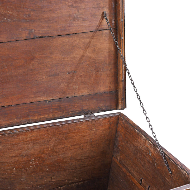 Chain Detail From Antique South Indian Goan Merchant Chest | Indigo Antiques