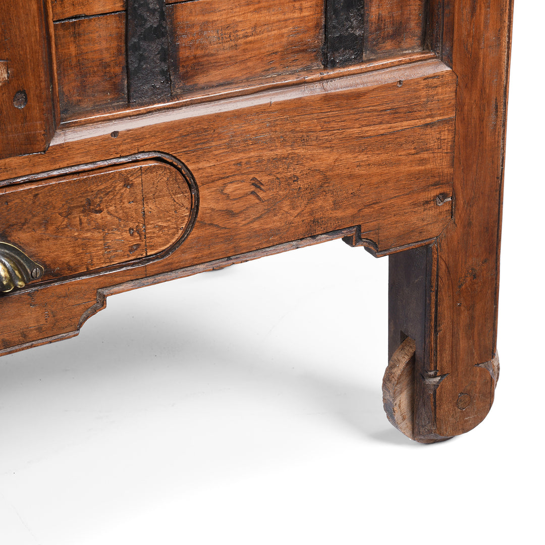 Wheel Detail From Antique South Indian Goan Merchant Chest | Indigo Antiques