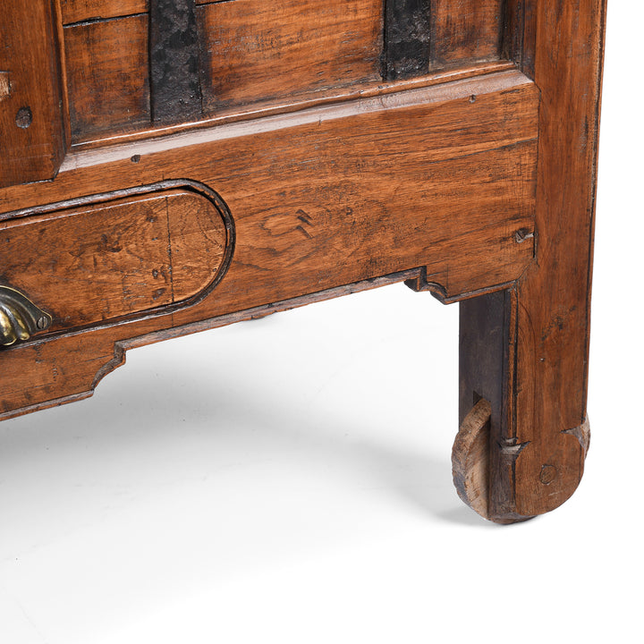 Wheel Detail From Antique South Indian Goan Merchant Chest | Indigo Antiques