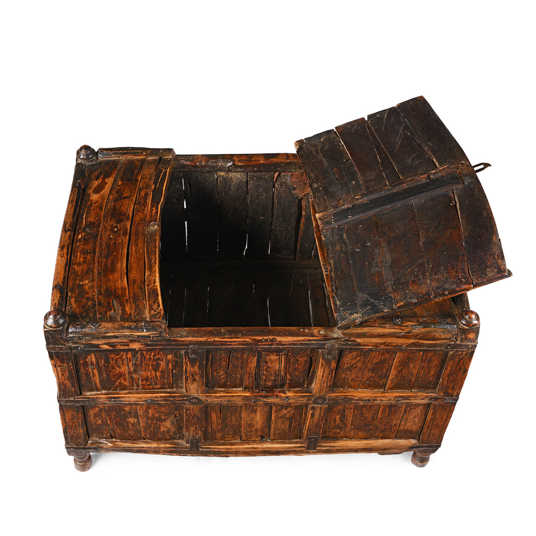 Interior Of Indian Stick Box Storage Chest From Jaisalmer | Indigo Antiques