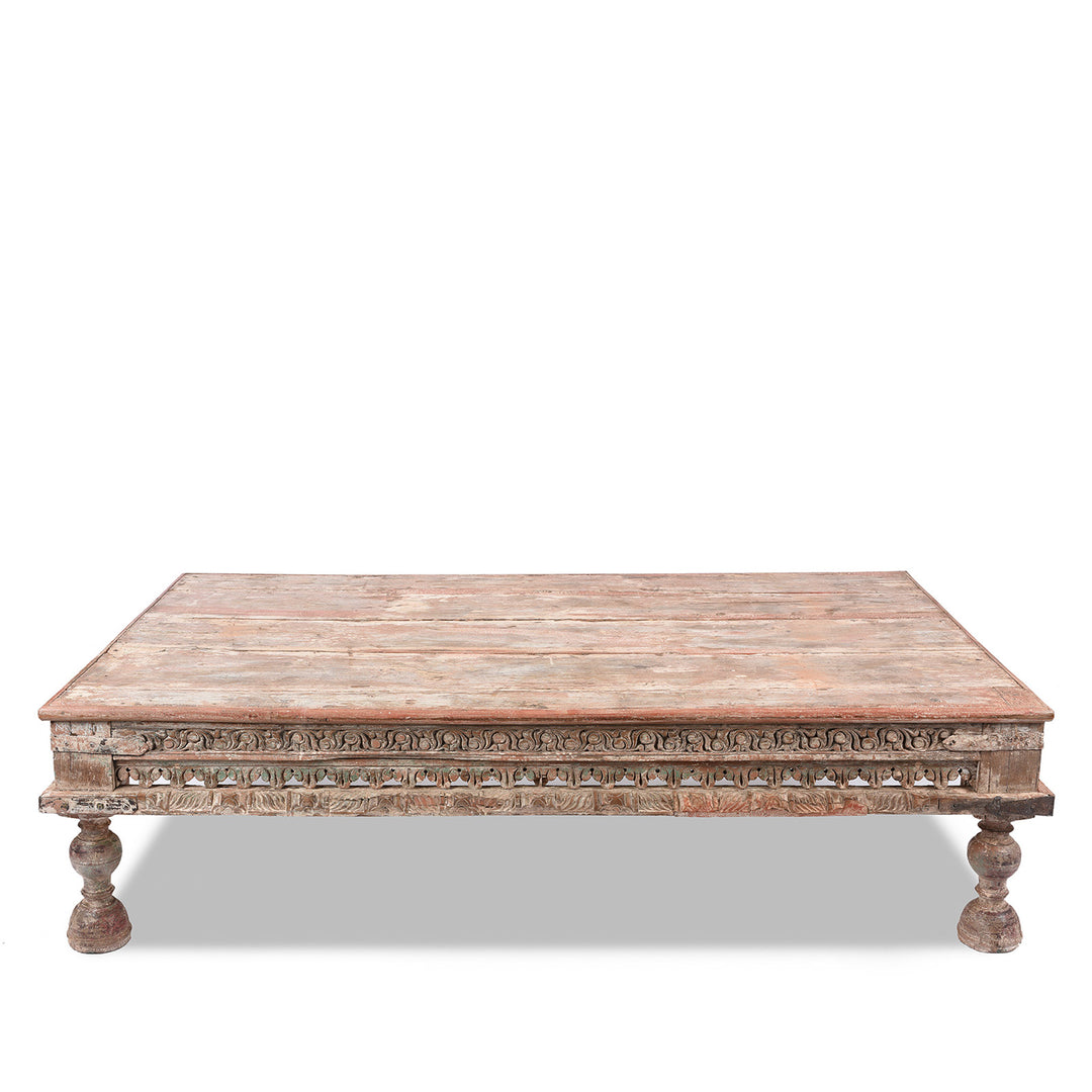 Antique Indian Takhat Coffee Table From Gujarat  | Indigo Antiques