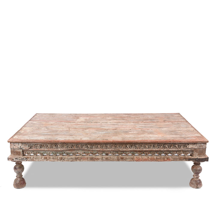 Antique Indian Takhat Coffee Table From Gujarat  | Indigo Antiques