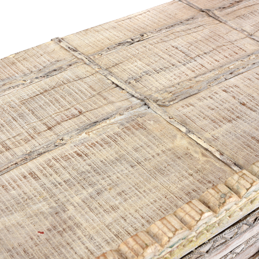 Surface Detail From Antique Indian Damchiya Dowry Chest From Kutch | Indigo Antiques