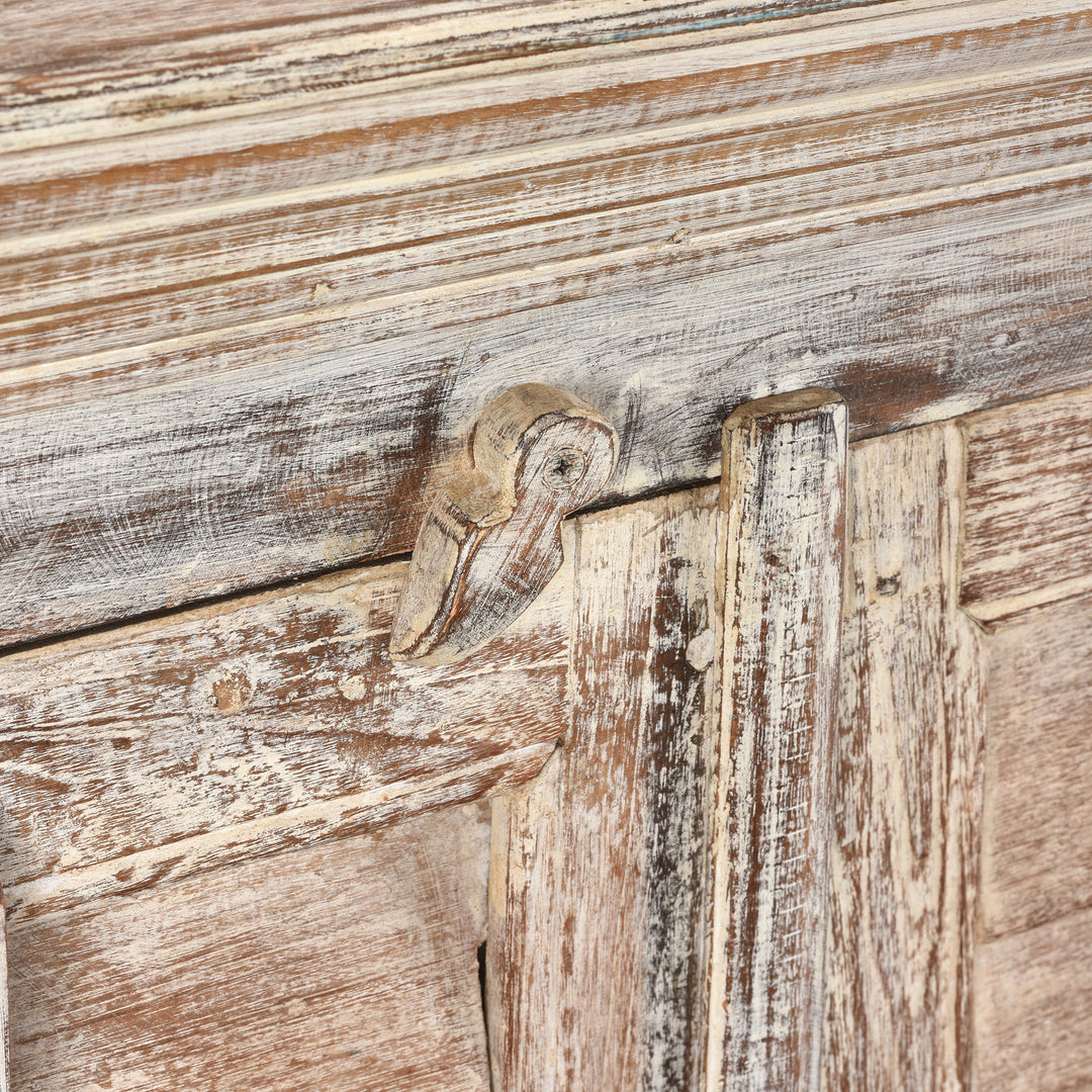 Latch Detail From Painted Louvre Sideboard Made From Reclaimed Teak | Indigo Antiques
