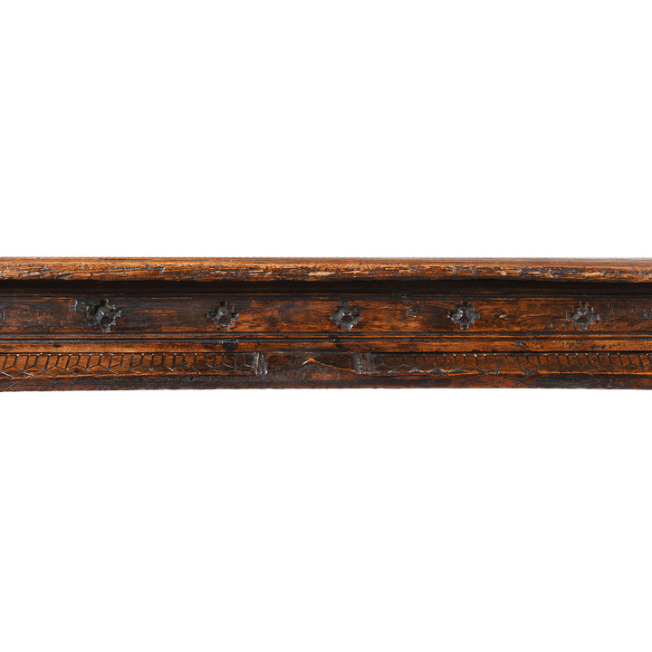 Carving Detail From an Antique Indian Takhat Coffee Table From Hyderabad | Indigo Antiques | Indigo Antiques