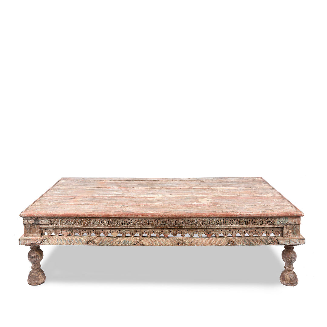 Antique Indian Takhat Coffee Table From Gujarat  | Indigo Antiques