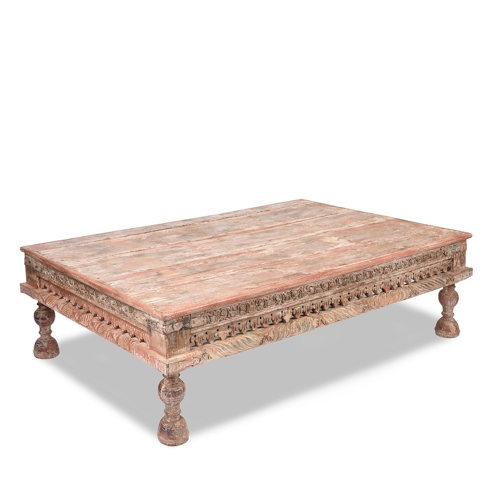 Painted Takhat Table From Gujarat - 19th Century Painted Takhat Table From Gujarat - 19th Century