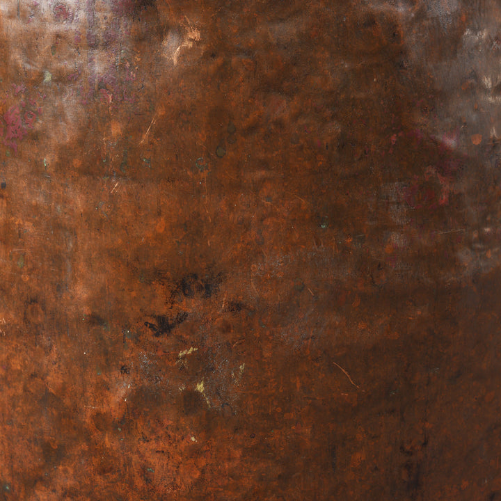 Texture Detail From Antique Copper Water Pot From Kerala | Indigo Antiques