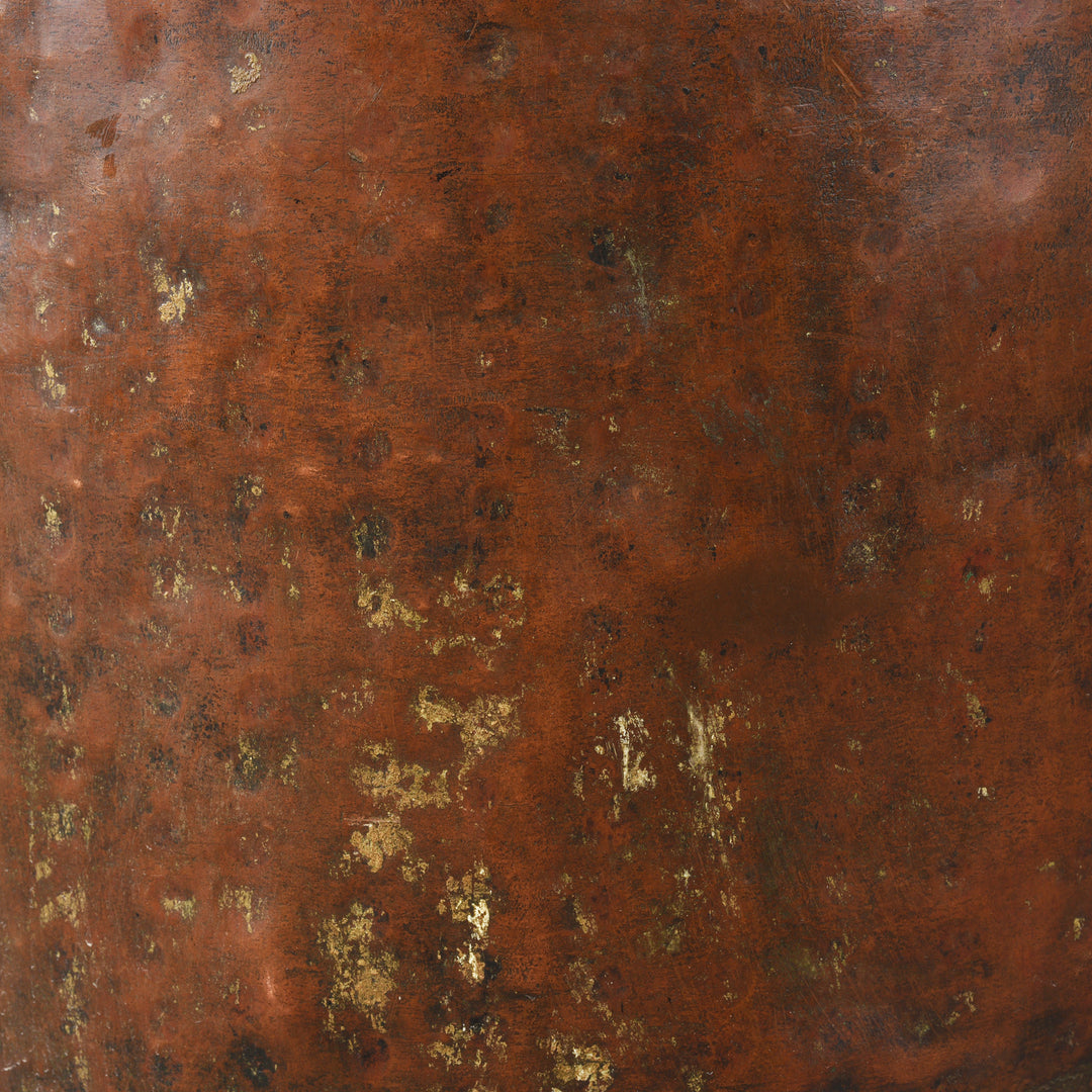 Texture Detail From Antique Indian Copper Water Pot From Kerala | Indigo Antiques