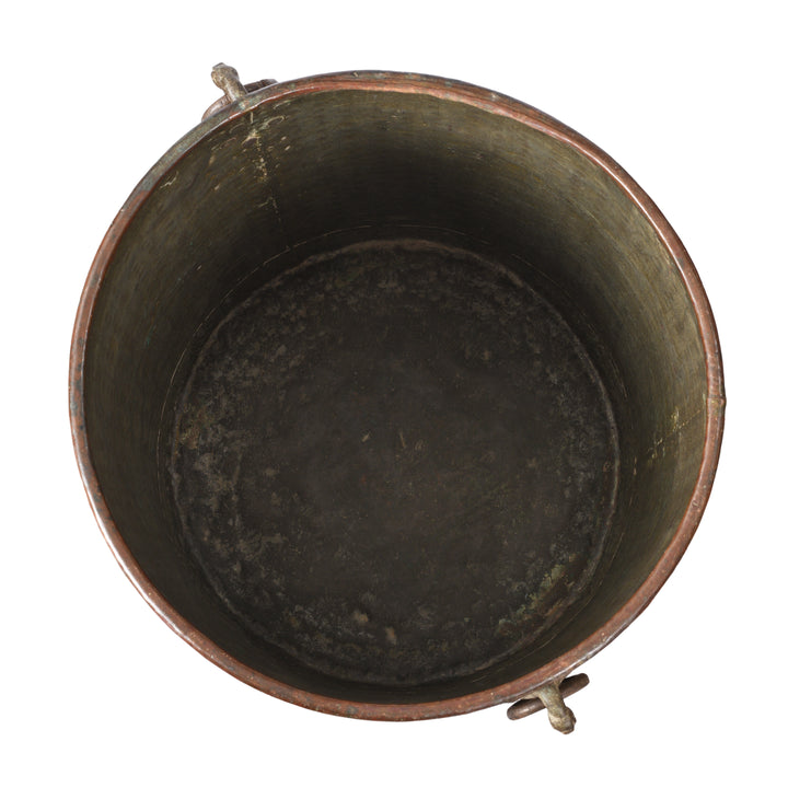 Interior Of Antique Copper Water Pot From Kerala | Indigo Antiques