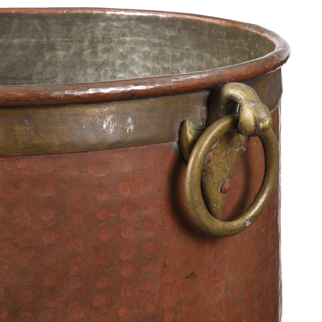 Bird Handle Detail From Antique Copper Water Pot From Kerala | Indigo Antiques