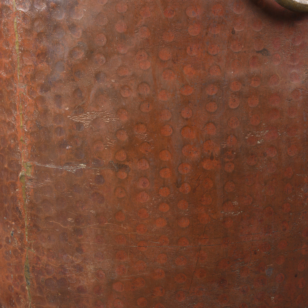 Beaten Texture From Antique Copper Water Pot From Kerala | Indigo Antiques