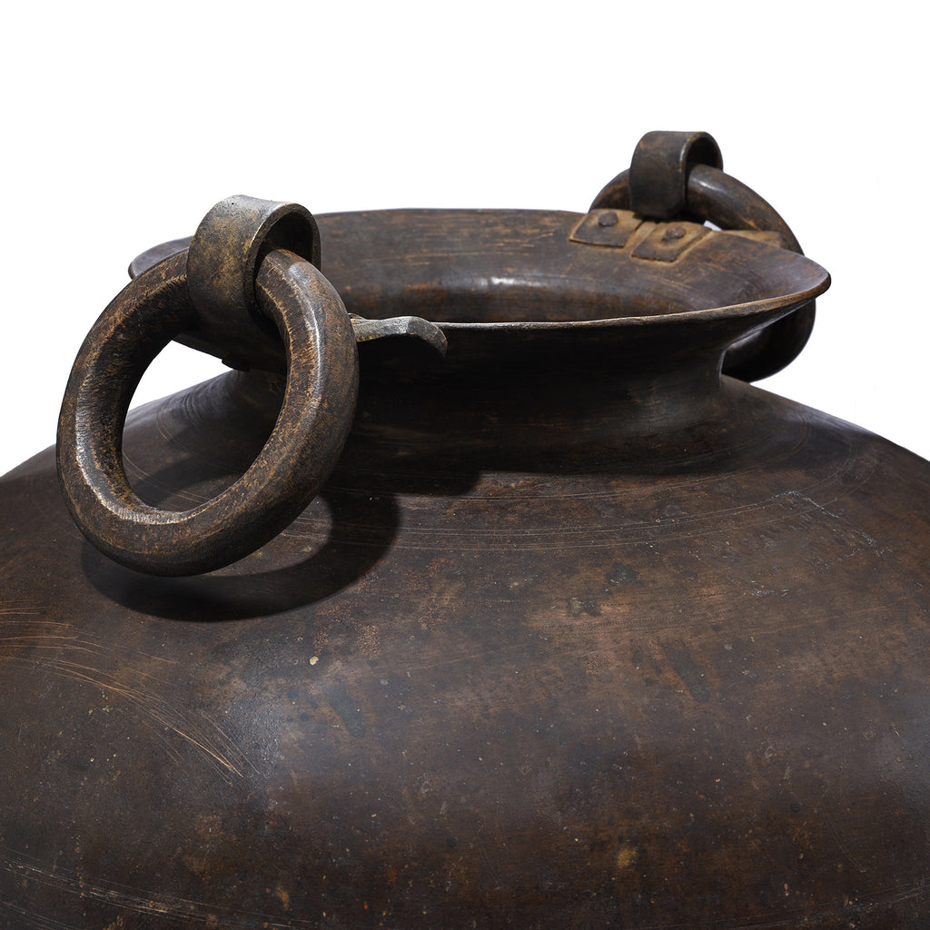 Brass Matka Water Pot From Kerala - 19th Century
