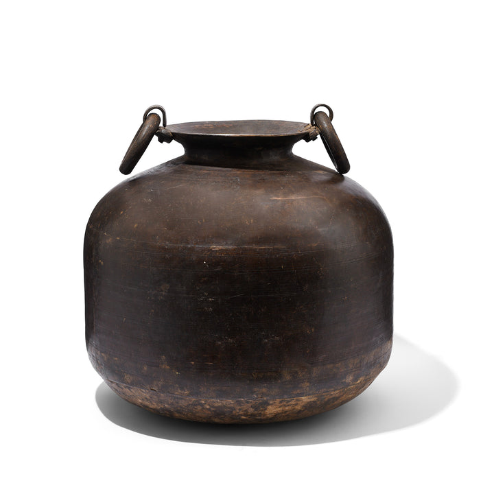 Antique Brass Matka Water Pot From Kerala | Indigo Antiques