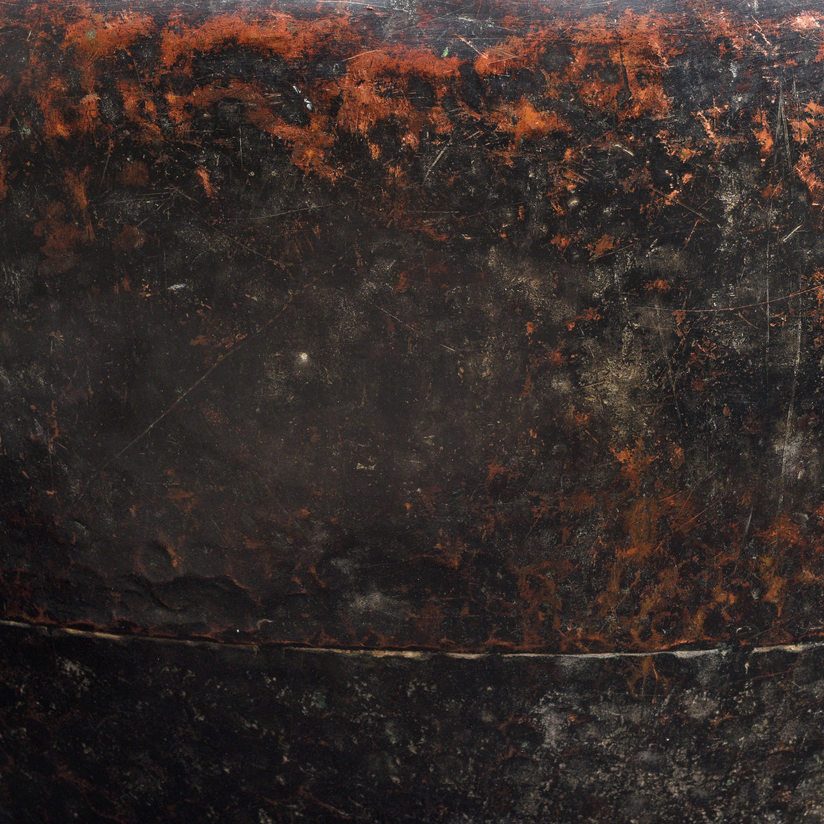 Detail From Antique Copper And Brass  Water Pot From Kerala | Indigo Antiques