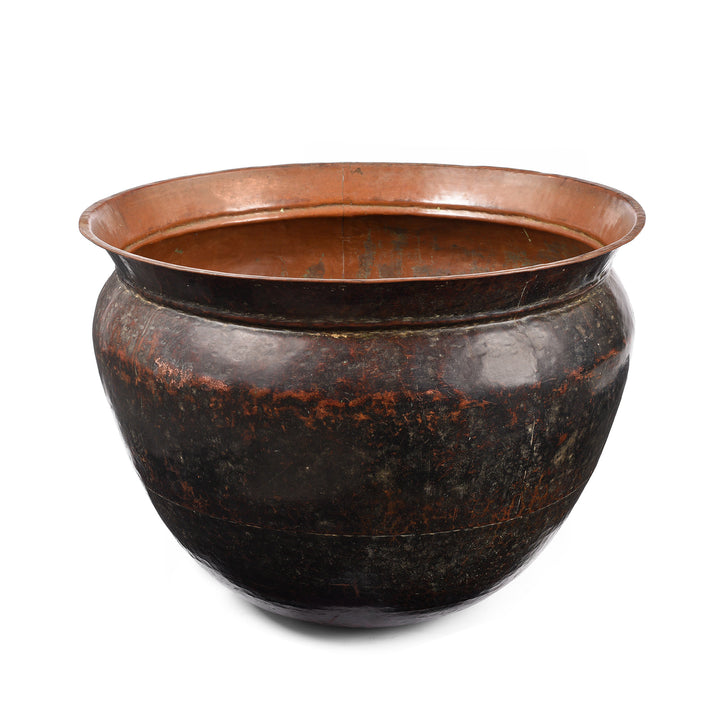 Antique Copper And Brass  Water Pot From Kerala | Indigo Antiques