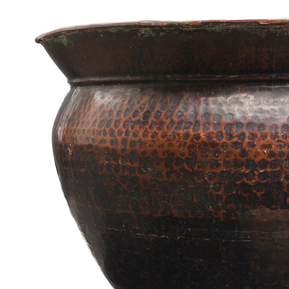 Detail From Antique Copper And Brass  Water Pot From Kerala | Indigo Antiques