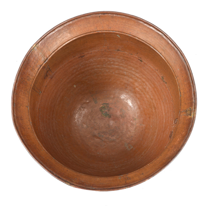 Interior Of Antique Copper And Brass  Water Pot From Kerala | Indigo Antiques