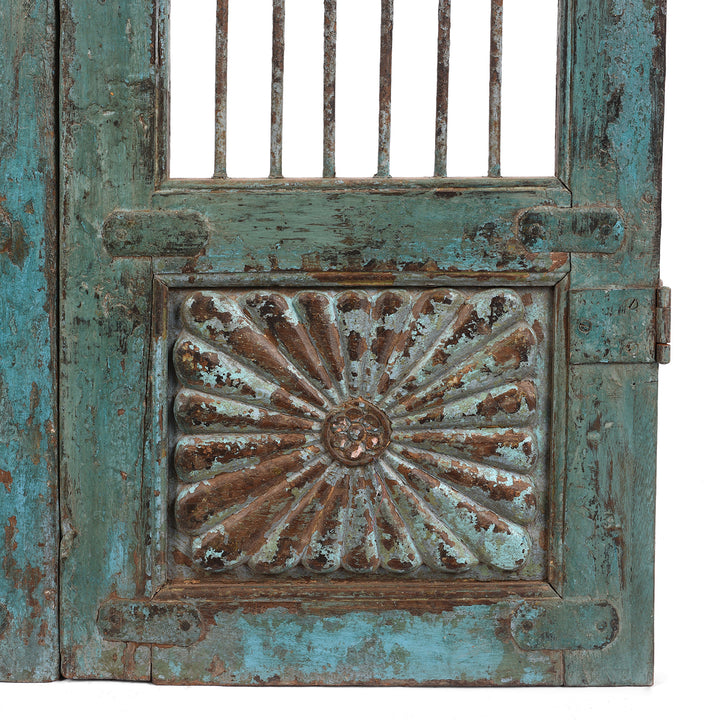 Detail From Teak Dog Gate From Gujarat - 19th Century | Indigo Antiques